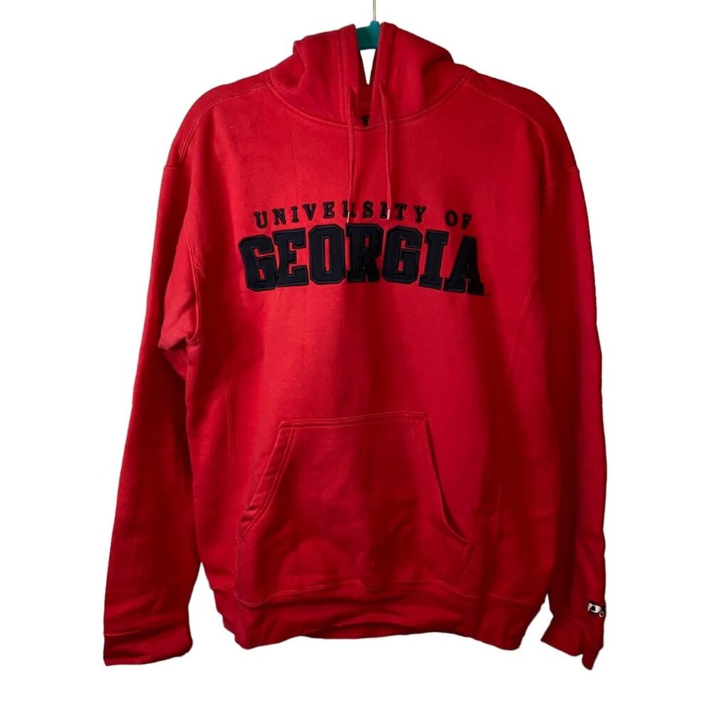 University of Georgia‎ Bulldogs Red Hoodie Pro Player NCAA Pullover Medium